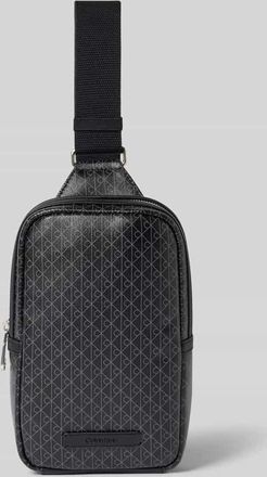 Calvin Klein Handtasche mit Logo-Muster in BLACK, Gr&ouml;&szlig;e 1