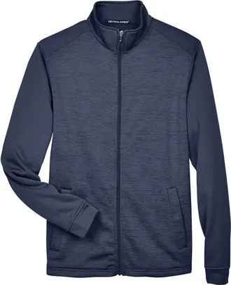 Devon & Jones Newbury Colorblock Mlange Fleece Full-Zip jacket