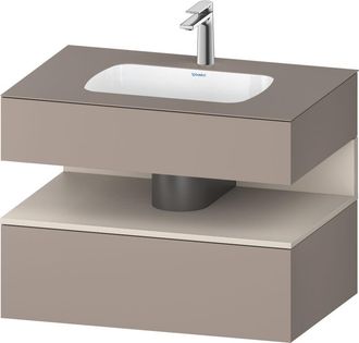 Duravit Qatego Lavabo Encastrado Con Base De Lavabo Consola, - Duravit