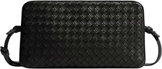 Bottega Veneta Black Soffietto Small Crossbody Bag