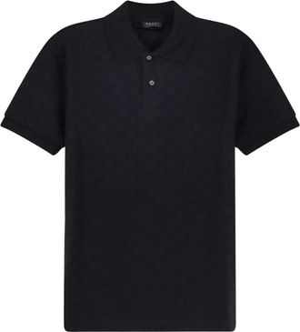 Gucci GG Jacquard Jersey Poloshirt - Heren - Polos - Zwart - L - Tops