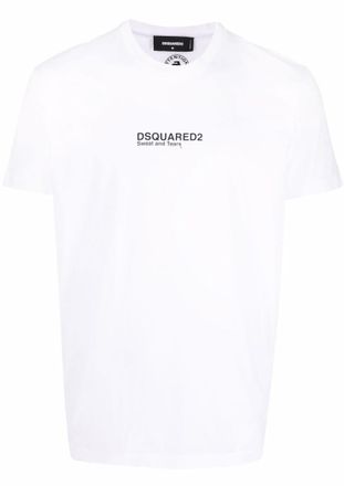 Dsquared2 White Logo Print T-shirt