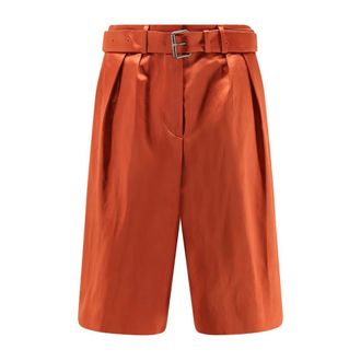 Dries Van Noten Casual Shorts - Dames - Korte Broeken - Oranje - XS - Katoen - Korte Broeken