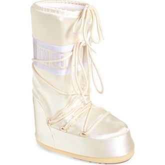 Moon Boot Icon Water Repellent Boot in Ivory at Nordstrom, Size 39