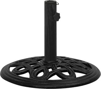 vidaXL Base De Sombrilla De Hierro Fundido Negro 44x44x32 Cm Vidaxl