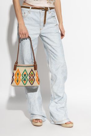 Etro Libra Small Shoulder Bag, Womens, Beige