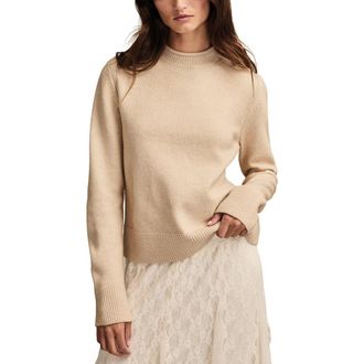 Lucky Brand Roll Neck Sweater in Oat Milk at Nordstrom, Size Xx-Large