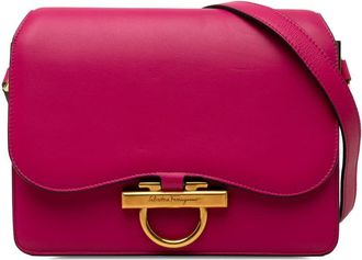 Ferragamo Pre-owned Ferragamo Calfskin Gancini Joanne Crossbody Ladies DEJ0TNJLCGYNCDCV