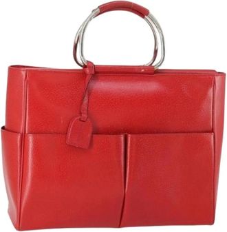 Gucci Pre-owned Handbags, female, Red, Size: ONE SIZE Pre-owned Vintage Hand Bag