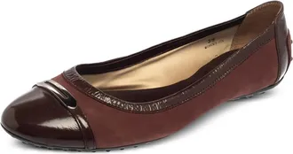 Tod's Ballerine con bordo verniciato - Marrone