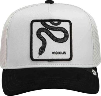 Goorin Brothers Cappellino Trucker in Pelle Scamosciata con Serpente - - Accessories - unisex - Bianco - ONE SIZE