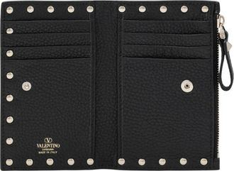 Valentino Garavani Rockstud Portemonnee en Kaarthouder - Dames - Portefeuilles - Zwart - ONE Size - Leer - Accessoires