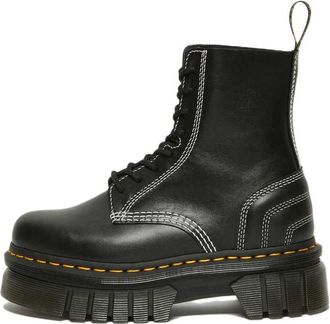 Dr. Martens (WMNS) Dr. Martens Audrick 8-eye White Stitch Leather Platform Boots Black 27810001