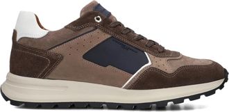 Stefano Lauran Bruine Su&egrave;de Lage Sneakers - Heren - Sneakers - Bruin - 42 EU - Su&egrave;de - Schoenen