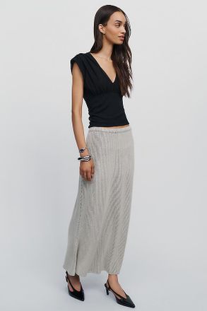 Maeve Knit Trumpet Midi Skirt