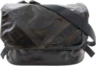 Chanel Pre-owned Cross Body Bags, female, Black, Size: ONE SIZE Pre-owned Vintage Canvas Cross Body Bag