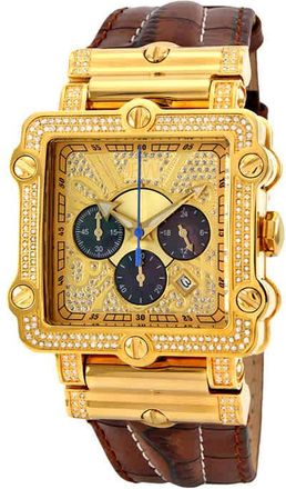 JBW Phantom Chronograph Quartz Diamond Mens Watch JB-6215-238-A