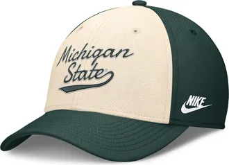 Nike Michigan State Legacy Nike Mens Dri-FIT College Hat in Brown | NC300C3DMSV-HZH