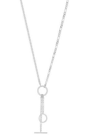 Glaze Jewelry CZ Lariat Chain Necklace in Silver at Nordstrom Rack
