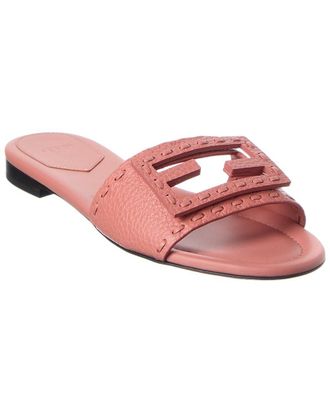 Fendi Fendi Ff Baguette Leather Sandal