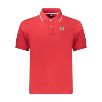 North Sails Polo Shirts, male, Red, M, Classic Cotton Polo Shirt in Red