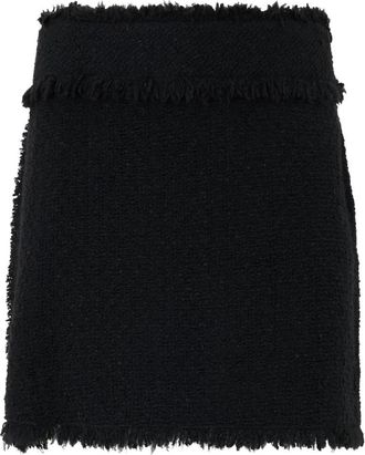 Alberta Ferretti Minirok - Dames - Korte rokken - Zwart - L - Wol - Rokken