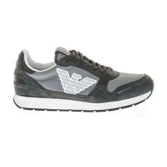 Emporio Armani X4X215Xl 199A533 Sneakers - Heren - Sneakers - Zwart - 44 EU - Leer - Schoenen