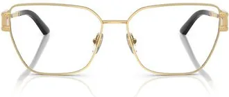 Versace 57mm Cat Eye optical glasses in Gold at Nordstrom