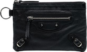 Balenciaga 2014 Classic Clip lamsleren buidel met rits - Zwart