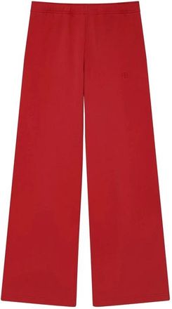 Anine Bing Kacey Track Pants - Dames - Wijde Broeken - Rood - S - Katoen - Broeken