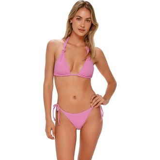 Swim Systems Mila Triangle Bikini Swimsuit Top in Cotton Candy Scrunch at Nordstrom, Size 3X-Large