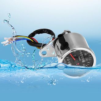 OEM Adecuado Para Veloc&iacute;metros De Motocicleta Led De Esfera Negra De 65 Mm Con Od&oacute;metro E Indicadores Luminosos