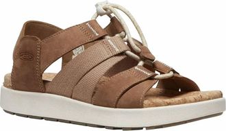 Keen Womens Elle Mixed Strap Sandal In Toasted Coconut/birch