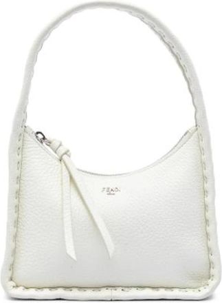 Fendi Pre-owned Fendessence Handbag - Dames - Vintage Mini Tas - Wit - ONE Size - Leer - Vintage