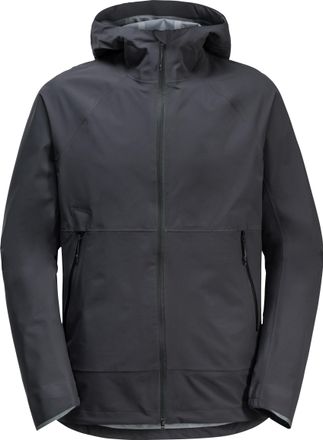 Jack Wolfskin Fahrradjacke JACK WOLFSKIN BIKE COMMUTE MONO JKT M, Herren, Gr. XL (54/56), grau (phantom), OBERMATERIAL: 100% POLYESTER; Futter: 100% POLYESTER, Jack