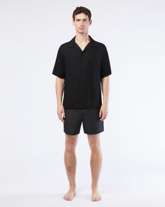 Onia Nylon Crinkle 5 Swim Trunk in Black at Nordstrom, Size Xx-Large