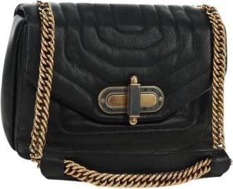 Bally Pre-owned Cross Body Bags, female, Black, Size: ONE SIZE Pre-owned Leather Shoulder Bag