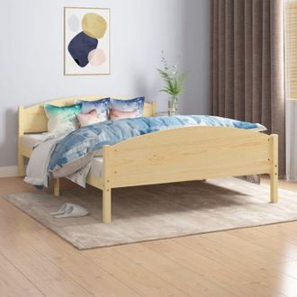 vidaXL Vidaxl - Estructura De Cama Sin Colch&oacute;n Madera Maciza De Pino 160x200 Cm
