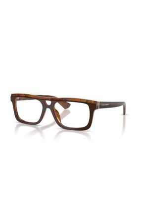 Dolce & Gabbana 54mm Rectangle optical glasses in Brown at Nordstrom
