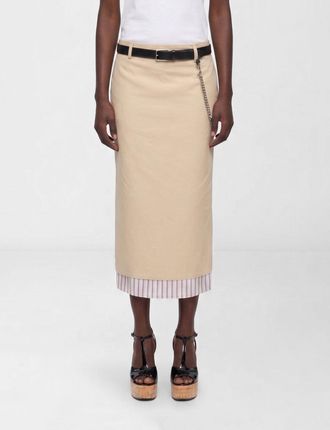 The Attico Gonna a tubino in cotone The Attico