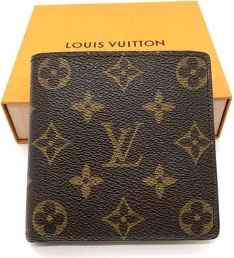 Louis Vuitton Brown Monogram Canvas Wallet (Bi-Fold) (Pre-Owned)