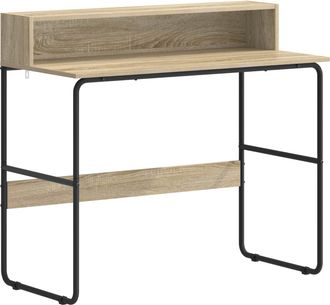 vidaXL Escritorio Con Almacenamiento Roble Sonoma 100 X 50 X 91 Cm Vidaxl