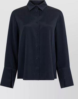 Max Mara silk long-sleeve shirt