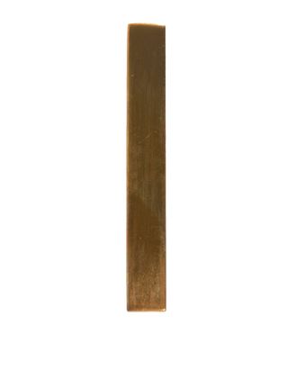 Dolce & Gabbana Mens Gold Tone Brass Logo Branded Tie Clip Bar