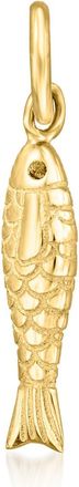 RS Pure by Ross-Simons Italian 14kt Yellow Gold Sardine Charm