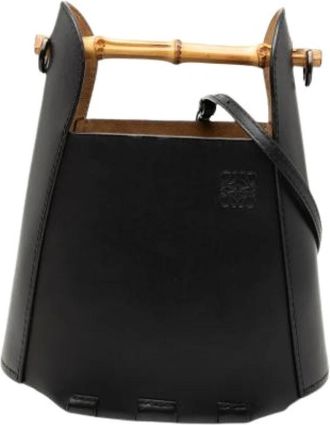 Loewe Pre-owned Bucket Bags, female, Black, Size: ONE SIZE Pre-owned Bucket Bag