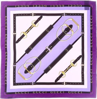 Gucci Printed Silk Twill Carre