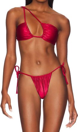 Devon Windsor Estella Bikini Top In Ruby