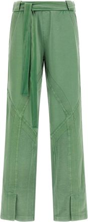 The Attico Green Regular Drawstring Pant