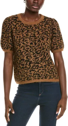 Vince Camuto Wool-Bend Crewneck Sweater